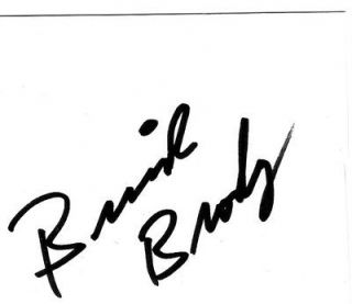 Bruiser Brody signed autographed index card signed in person WWF WWE