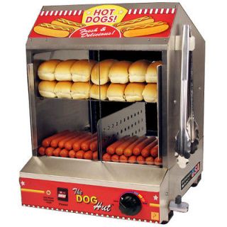 The Dog Hut Hotdog Sausage Steamer Bun Warmer Concession Vending 8020