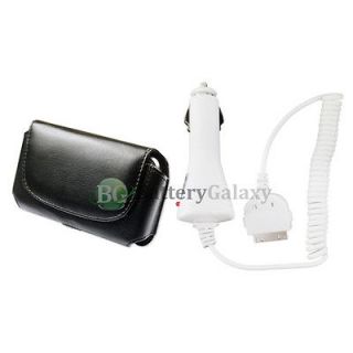 Battery Car Charger + Case for Apple iPod Touch 4th Gen