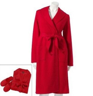 Apt 9 Womens Knit Robe & Slipper Set NWT