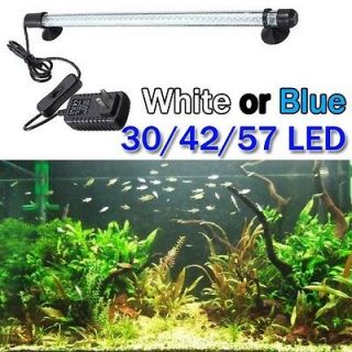 Aquarium Fish Tank Waterproof White Blue 30 42 57 LED Bar Submersible