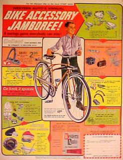 1965 Western Autos Flyer Bike Accessory Bicycle Seats~Saddle Promo