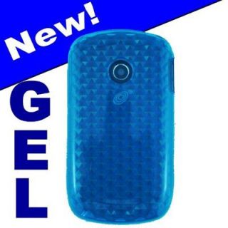 New For LG800G cell phone Aqua Blue Gel case cover skin rubberized