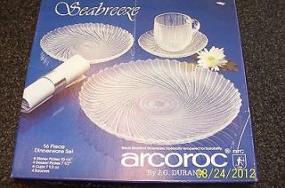 Arcoroc Seabreeze 16 pc dinnerware set NIB