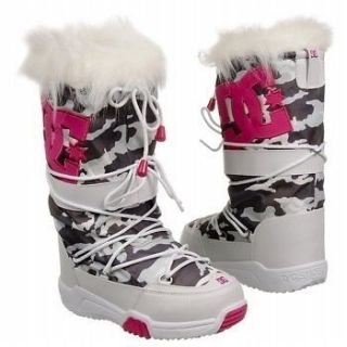 DC Womens Chalet TX Boots   White, Camouflage 8 US 6 UK 39 EUR
