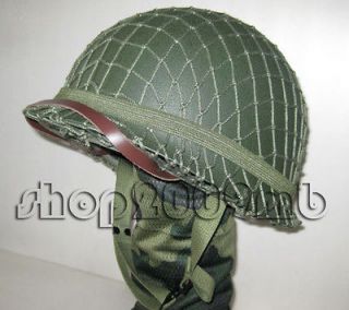 Collectibles WW2 US Army M1 Green Helmet W Net Replica