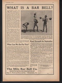BAR BELL EXERCISE DUMB KETTLE GYM FITNESS MUSCLE HEALTH WEIGHT ART AD