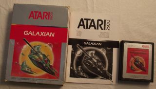Galaxian Atari 2600 Game Cartridge Boxed With Manual