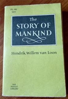 The Story of Mankind 1956 PB by Hendrik Willem van Loon Pocket Library