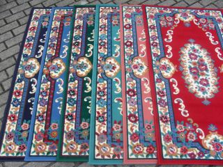 AUBUSSON CHINESE ORIENTAL RUG MACHINE MADE MAT   MANY SIZES GREEN BLUE
