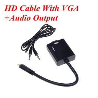 HDMI Cable VGA/Audio to HD HDMI Converter Adapter HDMI Input VGA Audio
