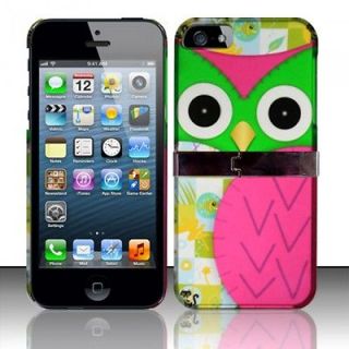 iPhone 5 AT&T/Sprint/Ve rizon Rubberized OWL Design Cover w/ Aluminum