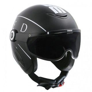 OSBE Helmet  United  Black/White  XSmall  Italian Goggle Less Ski