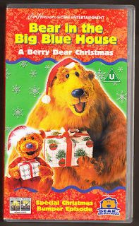 IN THE BIG BLUE HOUSE   A BERRY BEAR CHRISTMAS   VHS PAL (UK) VIDEO