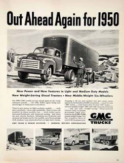 Ad GMC Truck Diesel Engine Transport Auto Coach Tractor General Motors