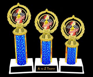 RACING TROPHIES 1st 2nd 3rd AUTO FANTASY STOCK CAR GO KART TROPHY