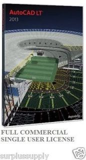 Autocad LT 2013 by Autodesk NEW SEALED FULL COMMERCIAL VERSION 057E1