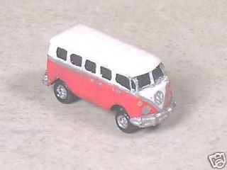 Scale 1962 Red VW Micro Bus Car Auto