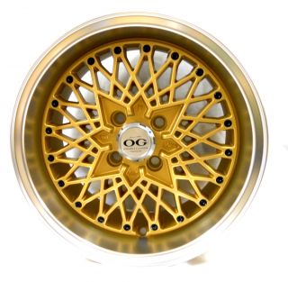 15x8 Axis Og San Gold Wheel/Rim(s) 4x100 +25 4pcs