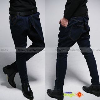 New Men Fashion Slim Fit Harem Jeans Casual Trousers Pants MPT052