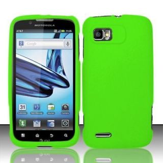 Motorola Atrix 2 MB865 AT&T Hard Case Snap On Cover Neon Green