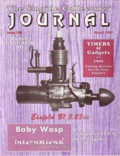 Bunch Tiger Aero Gasparin CO2 Baby Wasp Engine Collectors Journal 1997