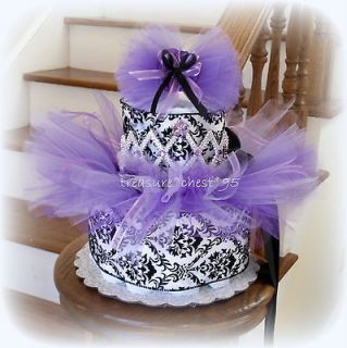 Baby Girl Diaper Cake Princess Baby Shower Tutu Lavender Easter Dress