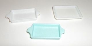 Small White Serving Tray Kitchen Buffet Table Barbie Doll Accessories