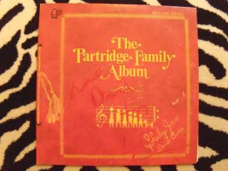 THE PARTRIDGE FAMILY ALBUM vinyl LP RECORD hand signed DAVID CASSIDY