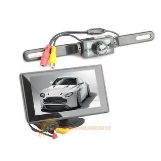 inch Car LCD Monitor Rear View Backup Waterproof Camera Night