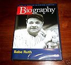 BABE RUTH Baseball Legend Ball Player Major Leagues A&E Biography DVD