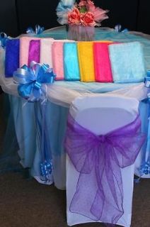 Sequin Chair Bow for Events, Tables, Weddings Baby Showers Theme