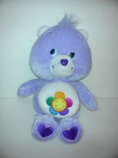 Care Bears HARMONY Teddy Bean Bag Plush Stuffed Toy Flower Tummy