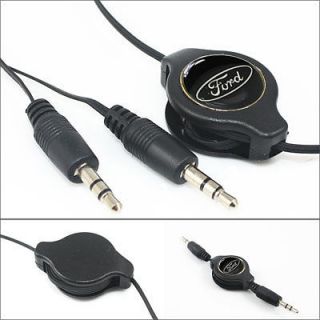 5mm Audio Aux Male to Male Retractable Cable Car Ford Mondeo Focus