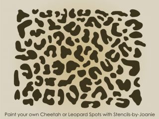 Leopard Spots Animal Safari Zoo Background Wall Art Border Sign