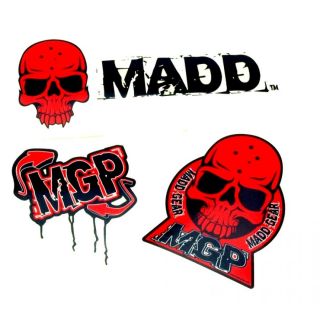 Madd Gear MGP Red Scooter Sticker Pack
