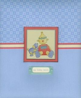 Gibson BABY BOTS Robot Theme Baby Memory Book NEW