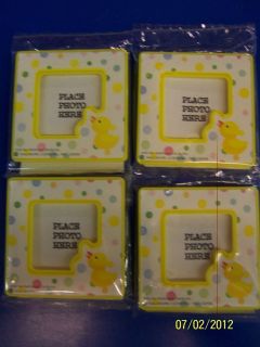 Baby Shower Rubber Duck Duckie Pastel Polka Dot Party Favor Mini Photo