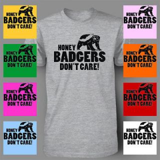 Honey Badger Dont Care Funny give a COLLEGE Mens T Shirt