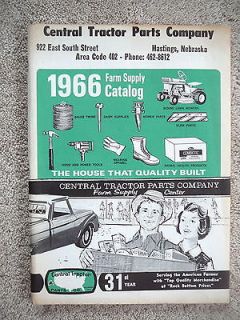 CENTRAL TRACTOR PARTS COMPANY   1966 FARM SUPPLY CATALOG   124 Pages