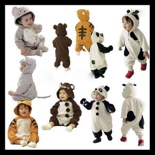 PANDA,TIGER,BEAR,MOUSE,BUNNY Baby Outfit Romper Snowsuit Costume 4 30m