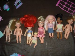 Lot Barbie Kelly Doll Clothes Shoes Accessories Bus Jeep Pre School