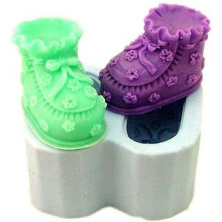 Baby Shoes Fondant Cake Silcone Cookie Chocolate Mold Cutter