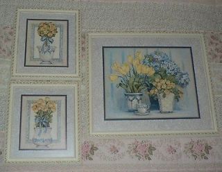 of 3 Home Interiors Gorgeous Potted Flowers Pictures / Barbara Mock