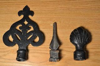 Cast iron finials hardware architectural parts craft spike seashell