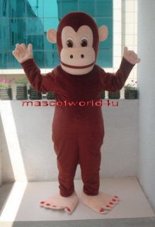 NEW BIG ORANG MONKEY Mascot Costume Fancy Dress Cartoon Suit Adult