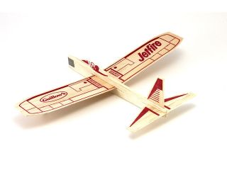 Balsa Wood Jetfire Single Glider Easy Build Airplane Party Favor NEW