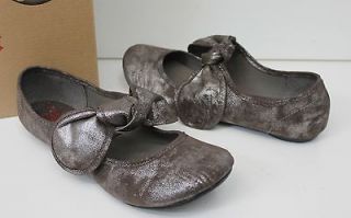 Big Buddha Baily Pewter distress grey ballet flats shoes NEW