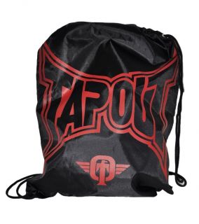 New TAPOUT Logo Drawstring Gym Bag Backpack MMA UFC Tap Out Black Red