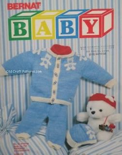 Bernat 734 Baby Blanket   Aran & Fairisle Sweaters Pants Knitting
